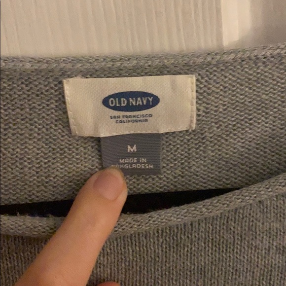 Yellow and grey color blocked sweater - Picture 2 of 4